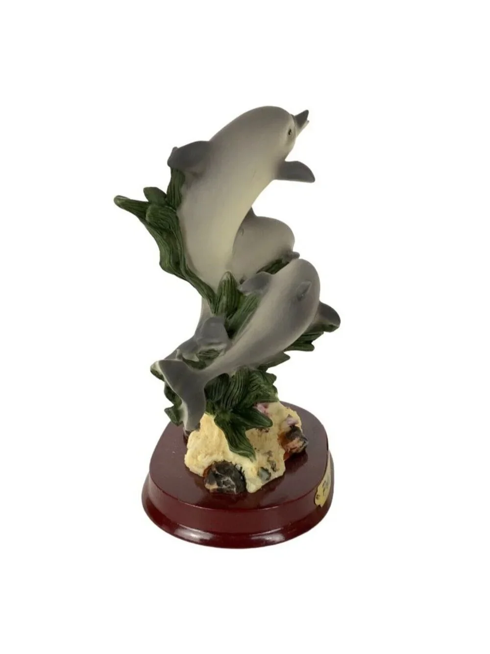 Poly Collection Dolphin Family Figurine Hand Painted Resin Sea Life Ocean Decor